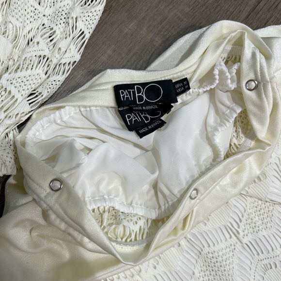 PATBO crochet top and skirt set in ivory - Picture 6 of 8